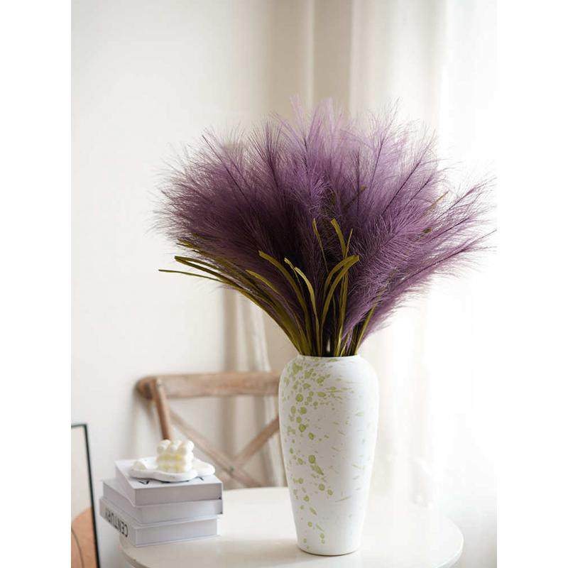 北欧INS网红花芦苇假花轻奢家居装饰餐桌花瓶摆件毛绒花蒲道,家居饰品,仿真花/假花,淘宝优惠券,粉丝福利购,淘宝优惠卷