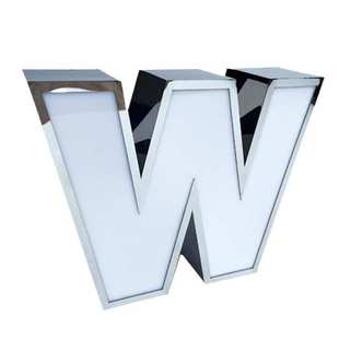 广州亚克力发光字立式 门头广告牌学校墙体发光字led创意字点阵字