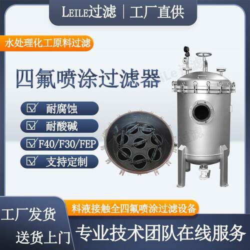 衬氟袋式过滤器化工原料过滤氢氟酸磷酸氨水四氟喷涂过滤器厂家
