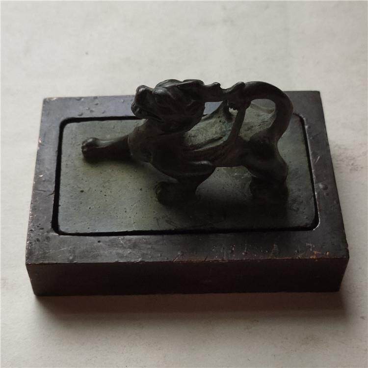 古玩杂项仿古做旧铜印章汉安元年瑞兽貔貅印章工艺品摆件