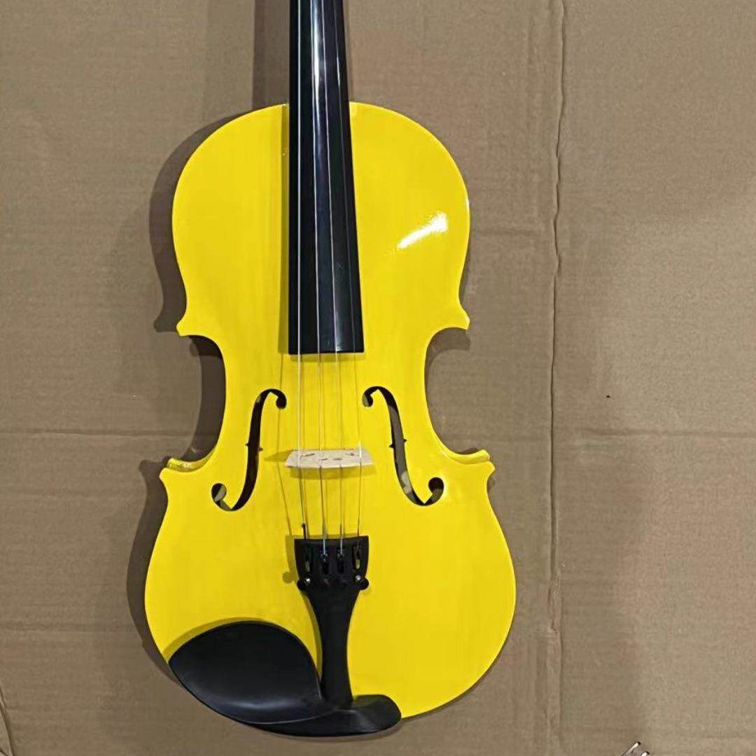 初学拉成表人儿童练演奏演装饰橱习柜假彩色小提琴裸琴拍摄4/4紫