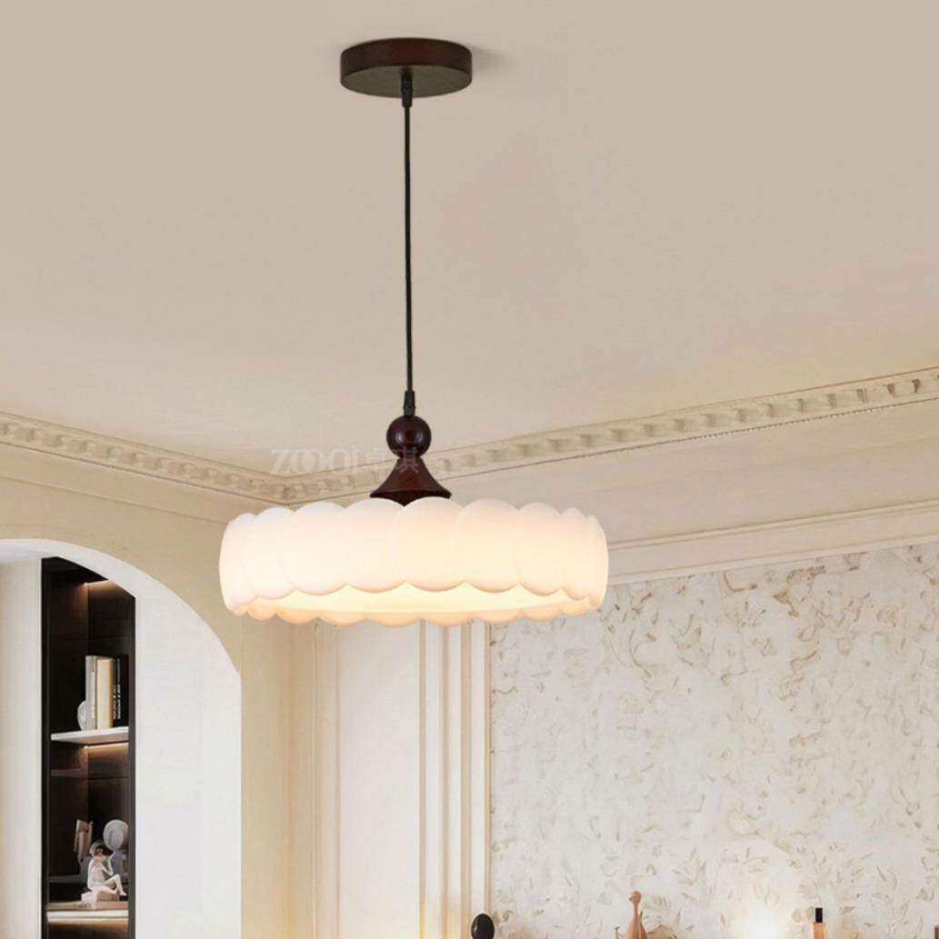 卧室吸云顶灯中古奶灯油风主卧具225年新款朵824公主0房简约书房