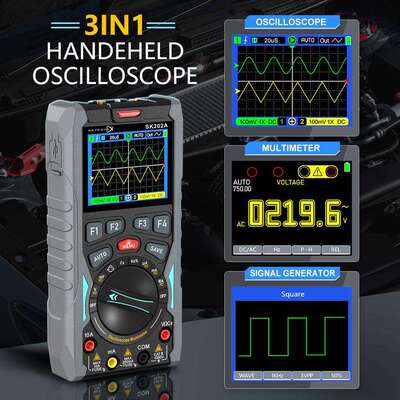 SK202A双通道三合一70MHz200Msps带宽数字示波表便携式万用表