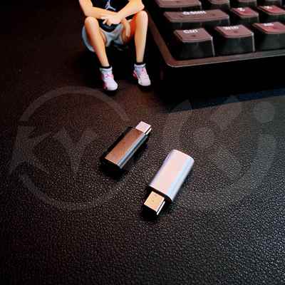 mini USB公转母Type c母头转换器迷你miniusb公充电数据线5P接口TAI