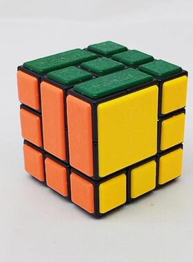 梯色捆绑三阶魔方22号 插销版 Bandaged Cube限制旋转难度挑战