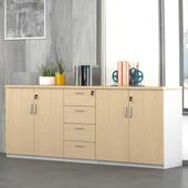 文件柜公室QTG矮柜办密资料柜储物抽柜长条柜码 屉柜收纳柜置物柜