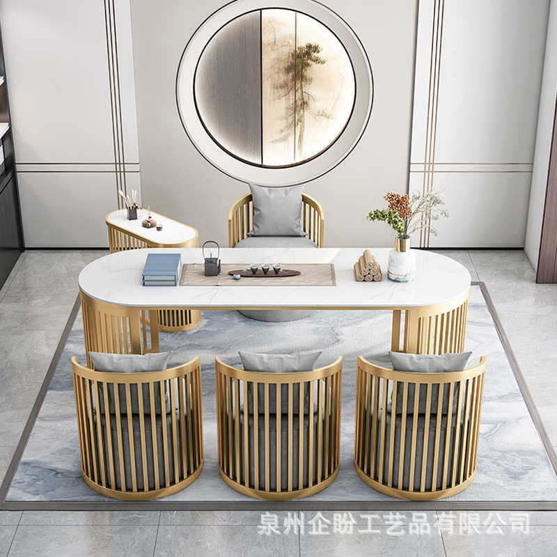 新中式铁艺大理石茶桌沙发凳组合家用客厅阳台创意泡茶台喝茶桌椅,住宅家具,家用茶台/茶桌,淘宝优惠券,粉丝福利购,淘宝优惠卷