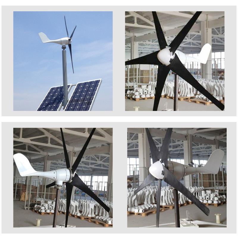 岛屿用小型风力发电机500W3叶 水平风力发电机