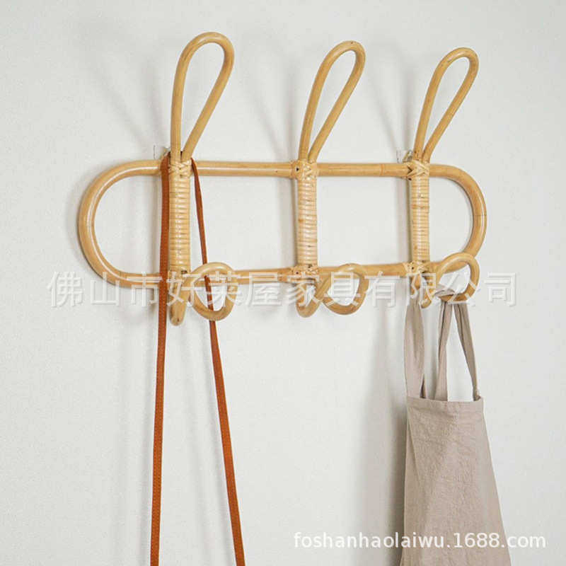 清仓日本ins手工真藤衣架质朴感复古藤编壁挂装饰挂钩玄关儿童房,商业/办公家具,衣架,淘宝优惠券,粉丝福利购,淘宝优惠卷
