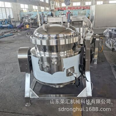 商用大型高压蒸汽锅 全自动纳豆蒸煮锅机器 荣汇蒸煮一体锅设备