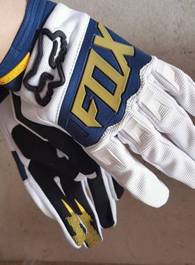 Fox手套夏季骑士越野骑行山地骑士机车自行车机车越野薄款全指