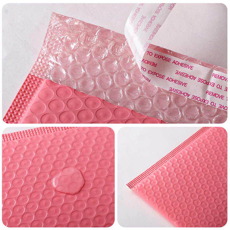 粉色气泡袋加厚共挤膜气泡袋快递泡沫袋气泡信封袋小批量批发包邮