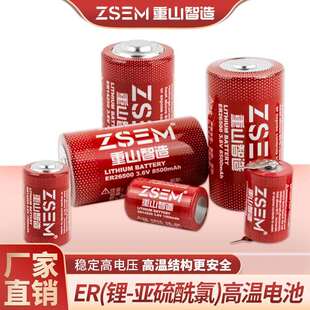 重山智造锂-亚硫酰氯电池ER14250S耐高温井下高温电子压力计