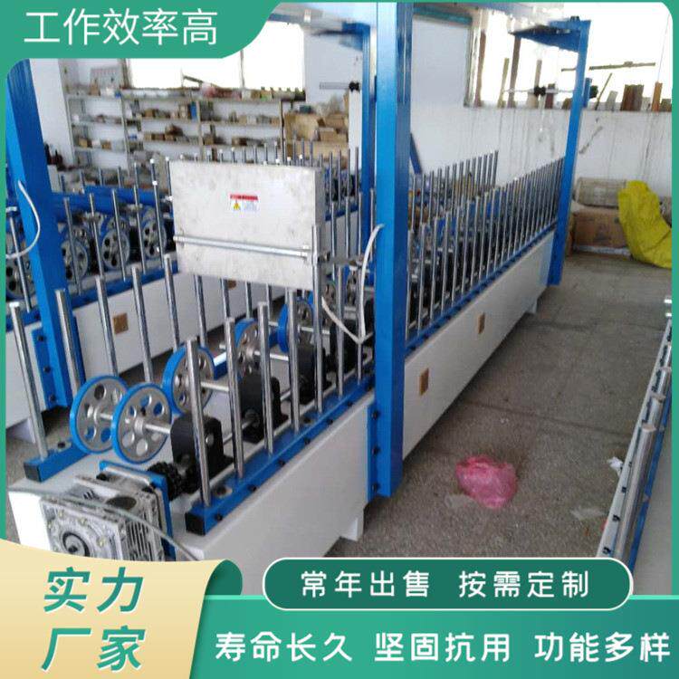 无烘道滚胶离线包覆机立体木格栅板包覆机全自动冷胶PVC包覆机