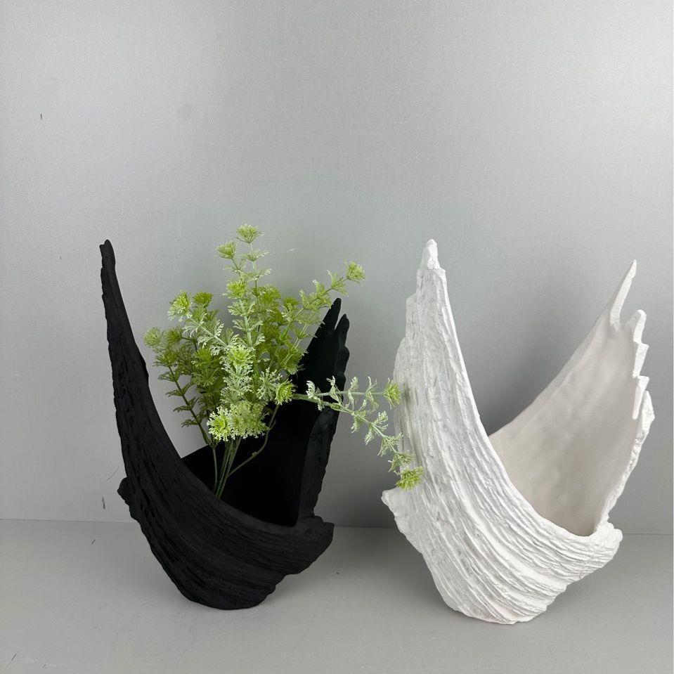 创意桌面花盆插花摆件 陶瓷景观装饰样板房玄关商场公司前台美陈图片