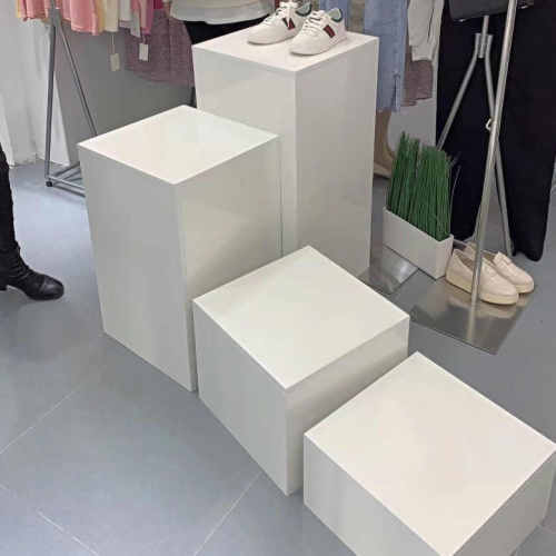 摆新款展示直播台脚地台台服装店包鞋流水摆件方形橱窗模特展示台