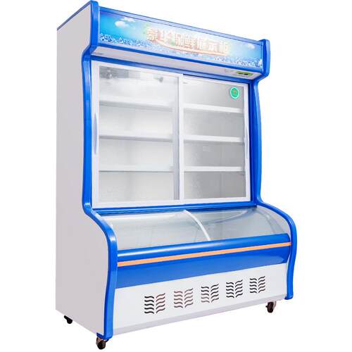 麻辣烫立点菜柜BDC商用弧形玻门保鲜式柜冷冻藏展冷示柜璃冰柜