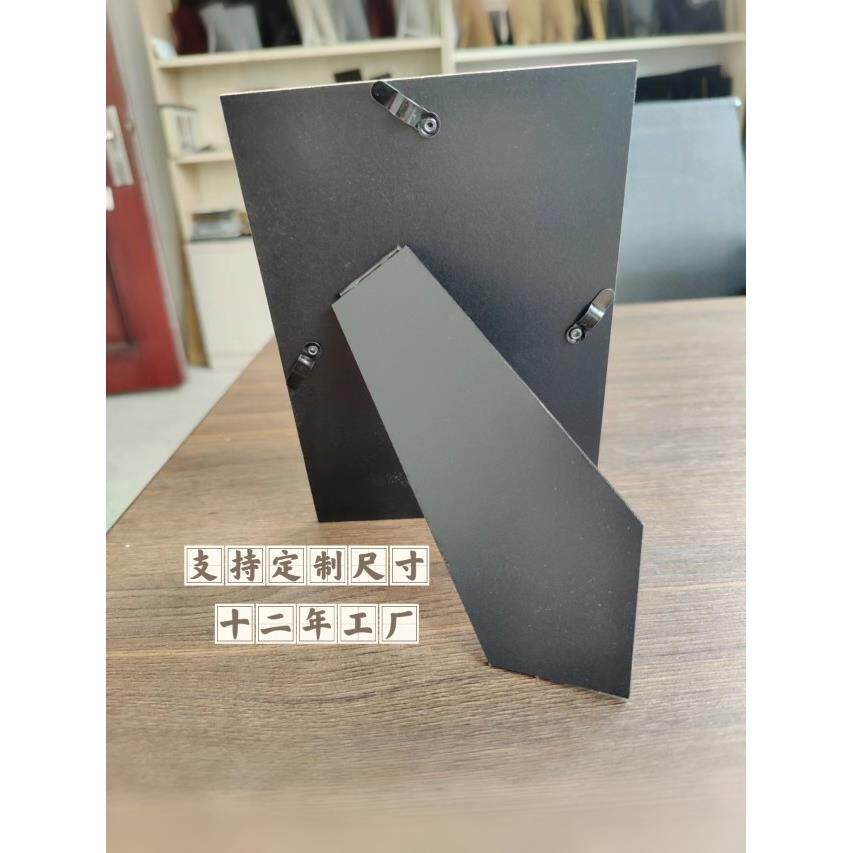 密度板相框背板带旋卡扣影楼桌摆后支架广告装饰画裱画后底板图片