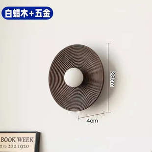 复古客厅日式 法式实木壁灯美式中已售古风床头墙背景壁灯卧室灯