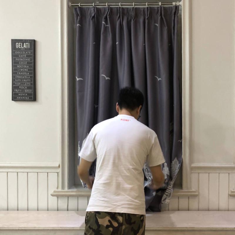 窗帘免打孔安装伸缩杆窗帘挂杆晾衣浴室卫生间浴帘杆卧室衣柜撑杆