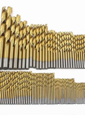 高速钢镀钛麻花钻头 直柄钻头手电钻99PCS钻头 1.0-3.0mm圆柄-60g
