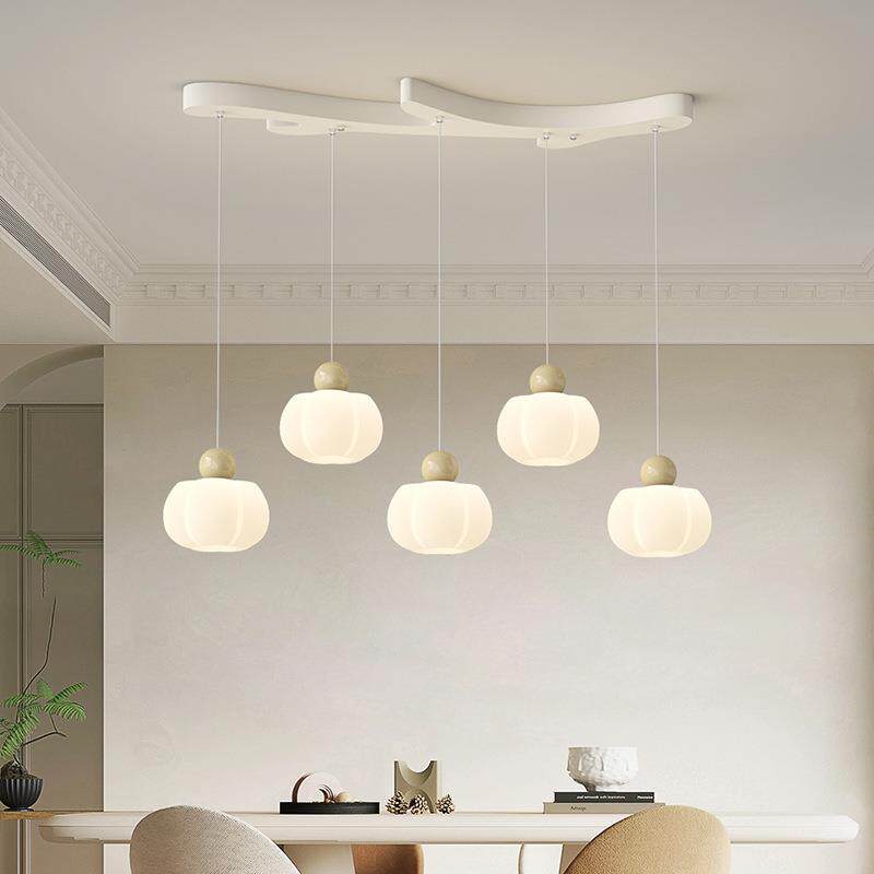 餐厅吊灯简约奶油风创意树枝咖啡馆吧台灯2025新款饭桌商铺用灯具