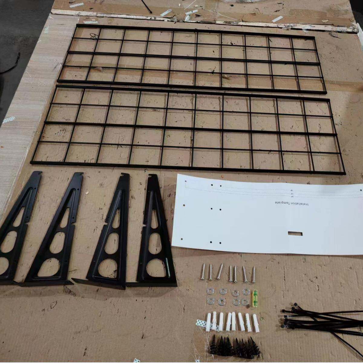 12*48inch车库壁架墙壁架车库整理系统储物架浮动搁板自行车挂钩