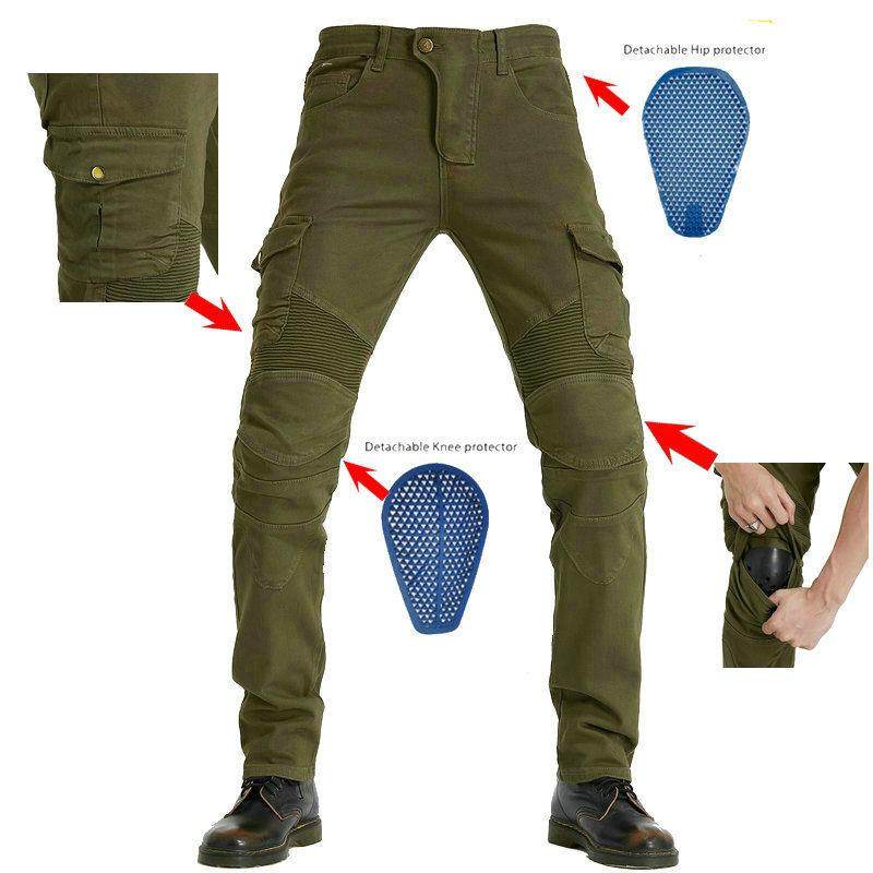 VOLERO 军绿休闲机车牛仔裤 摩托车骑行裤多袋工装赛车防摔裤男女,摩托车/装备/配件,赛车裤,淘宝优惠券,粉丝福利购,淘宝优惠卷