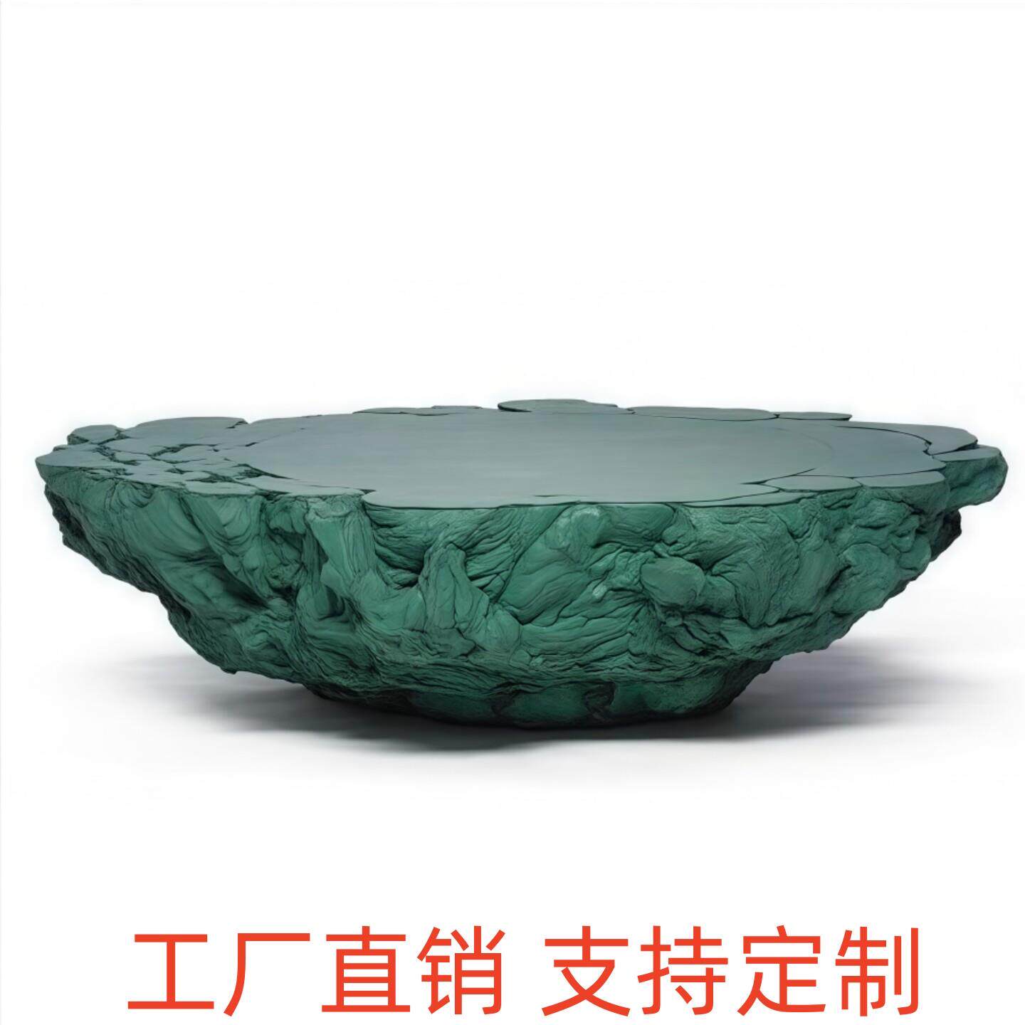 定制设计师新款彷洞石黑色茶几客厅小户型轻奢高级感创意边几桌子