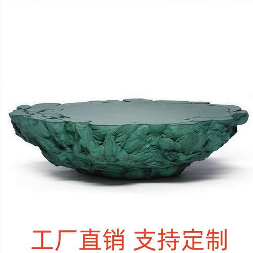 定制设计师新款彷洞石黑色茶几客厅小户型轻奢高级感创意边几桌子