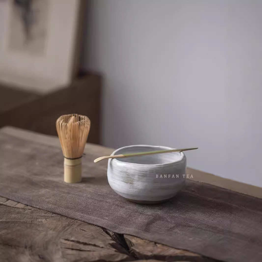 白色抹茶碗茶道零配复古日式打抹茶筅配件黑色茶洗建水小杯洗陶瓷