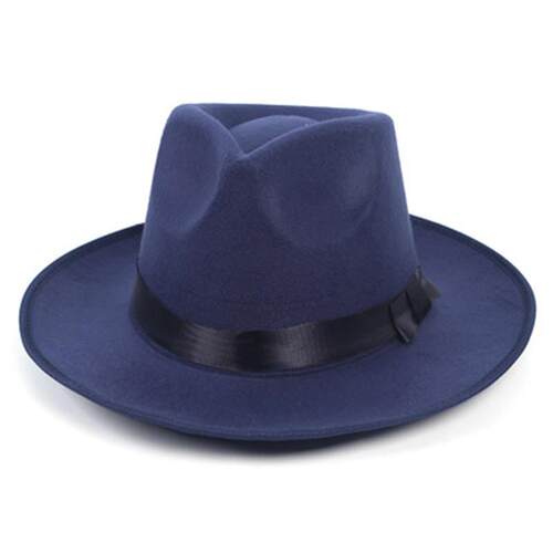 Fedora hat retro top hat woolen British jazz hat male Michae