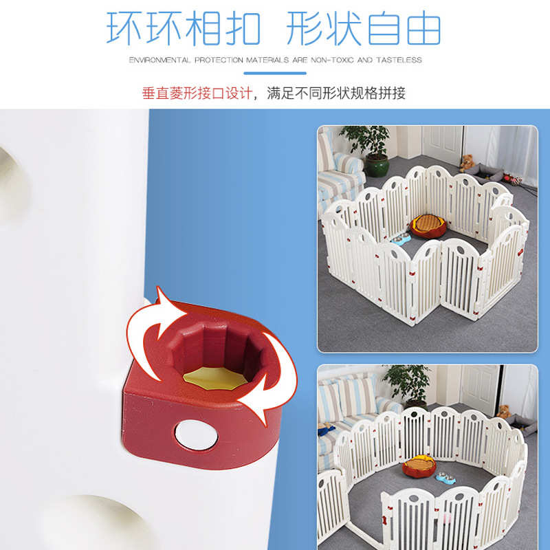 厂家新款狗狗围栏栅栏室内狗窝房子大型小型犬宠物栏杆狗笼子批发