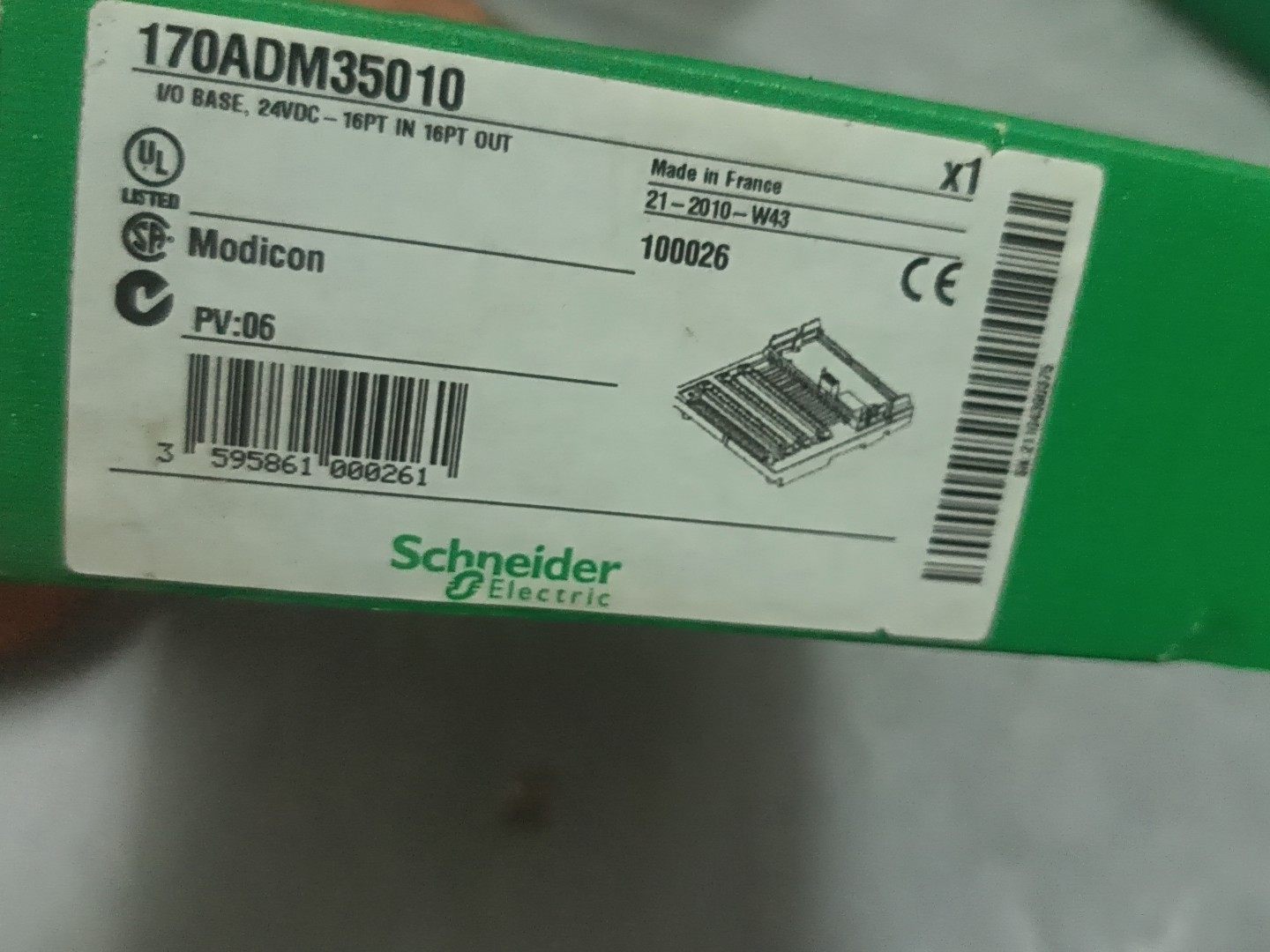 施耐德 原装进口 I/O 基板 170ADM35010