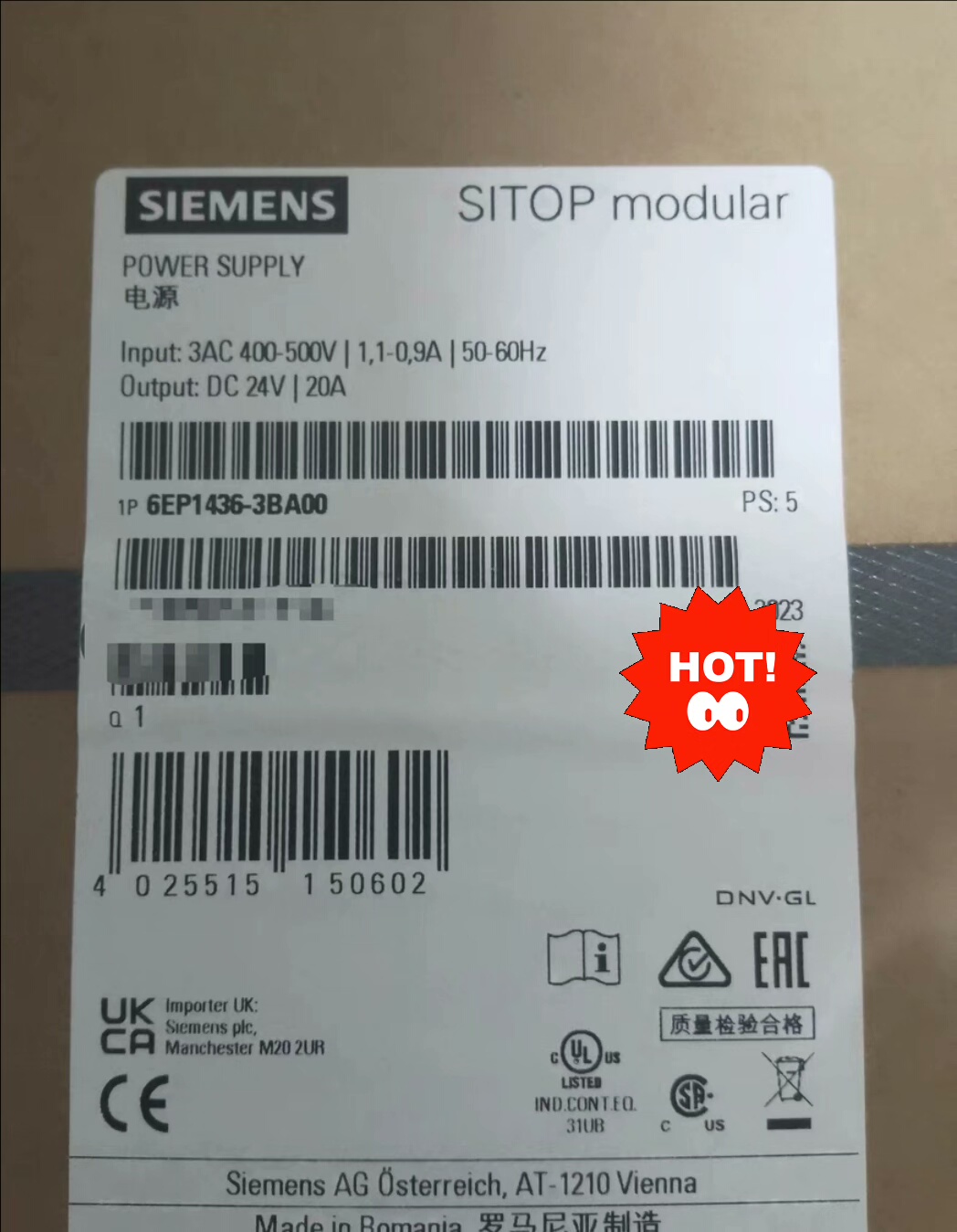 SIEMENS/西门子6EP1436-3BA00