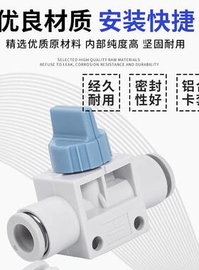 VNK2三通手动阀关阀二通手板阀VHK3-0开4 F-04 06F08F 10F F12F