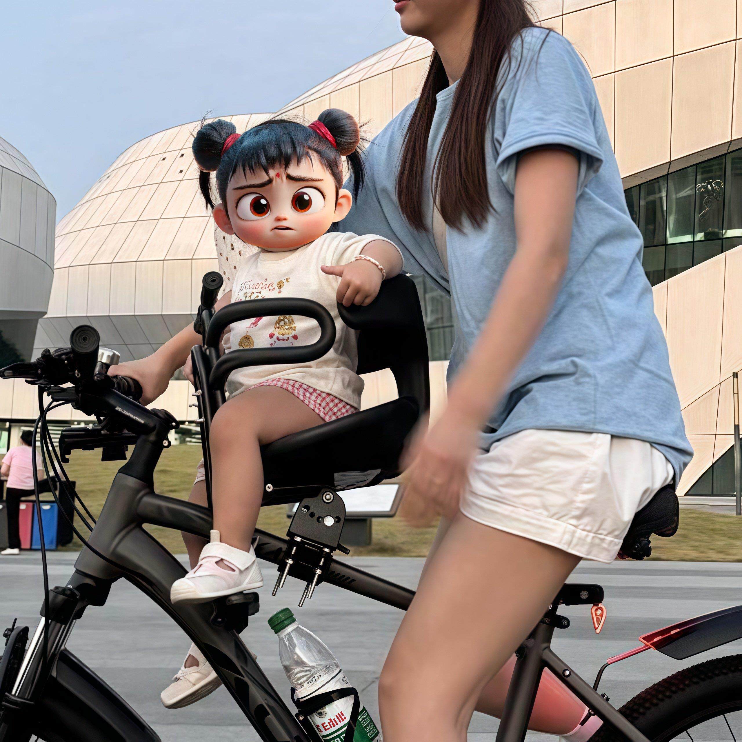 登山车前置儿童座椅变速车公路车折叠自行车单车宝宝安全小孩车凳