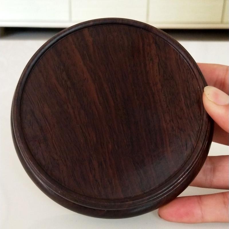实木底座黑檀工艺品花瓶底托奇石盆栽玉器底坐茶壶茶杯紫砂壶底座