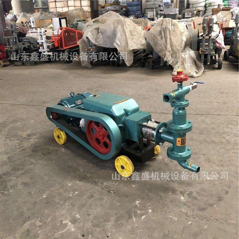 BW50注浆机小型单缸活塞灰浆泵建筑工程隧道加固卧式灰浆灌浆泵