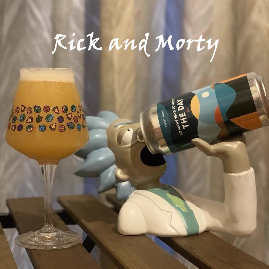 瑞克和莫蒂酒托rick and morty礼物酒吧开业装饰酒瓶架美式摆件