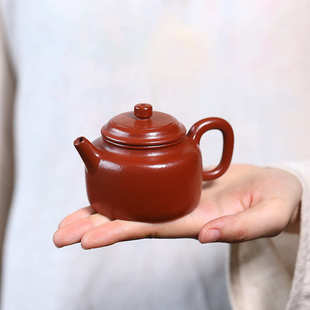 宜兴紫砂壶100毫升小容量泡茶壶原矿朱泥德钟壶功夫茶具厂家批发