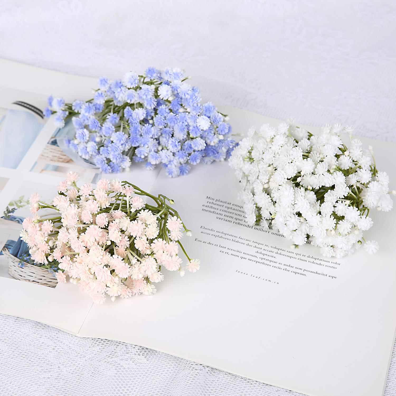 仿真满天星 假花diy手工材料 婚庆花墙配件客厅装饰花卉花瓶插花