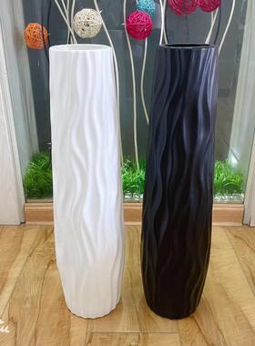 客厅落地仿陶瓷水培花瓶简约北欧仿真花干花插花器富贵竹花瓶凌月