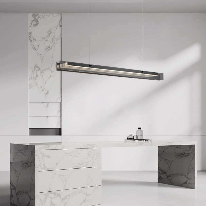 现代极简意式设计师款餐厅长条玻璃吊灯轻奢个性高颜值厨房岛台灯,家装灯饰光源,客厅吊灯,淘宝优惠券,粉丝福利购,淘宝优惠卷