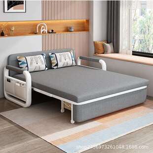沙发床两用多功668可折济客厅小户叠型双人阳台布艺可拆洗能沙发
