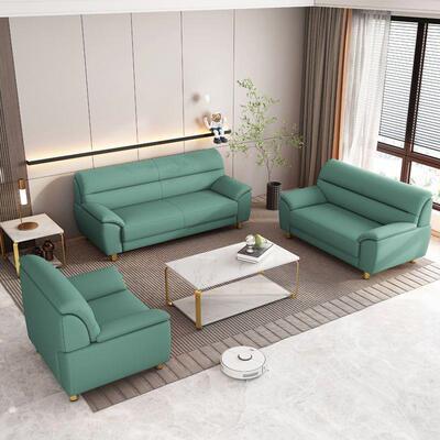 22新款猫抓布沙发直技3排三人0LTS位四人位现代简约科布大小户型