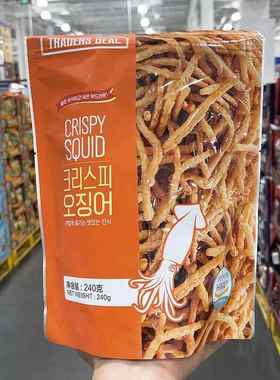 山姆会员店代购 Traders Deal韩国进口 香脆鱿鱼丝240g休闲零食