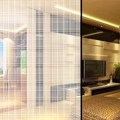 直网纹玻璃贴膜办室隔断移装饰膜家居色玻璃门贴公LOC膜黑网格玻