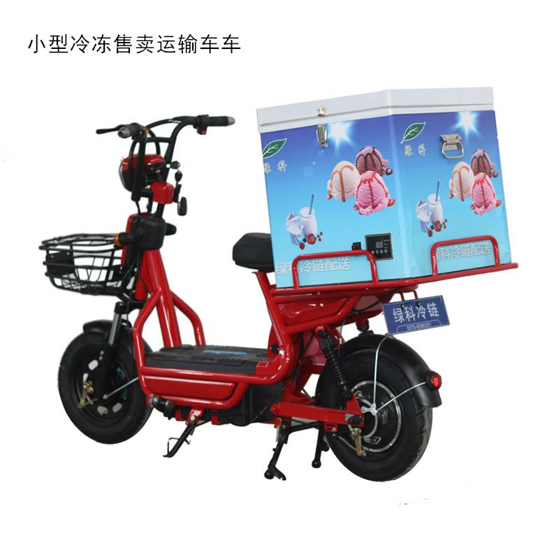 两轮冷冻电动车三轮保温冷藏车移动雪糕售卖冰淇淋手推车