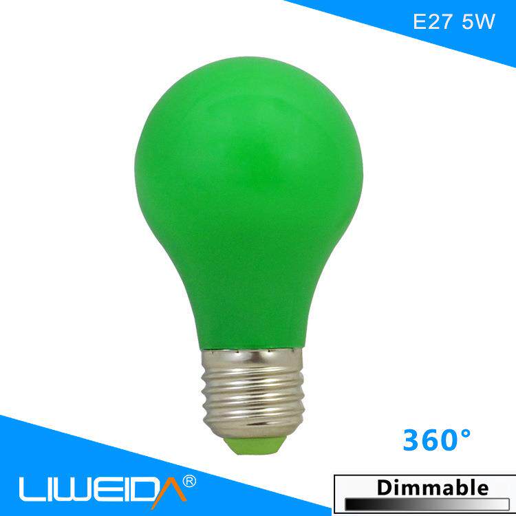 LED灯泡彩色E27螺口3W红色小灯泡户外装饰室内氛围七彩照明彩泡灯